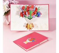 Incredibile biglietto di auguri floreale 3D realizzato per condividere la gioia in occasione di celebrazioni speciali (1)