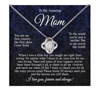 Incredibile collana per le donne, collana con nodo d'amore per mamma, mamma e figlio, collana madre figlia, regalo per mamma da figlio, regali per mamma, Natale, compleanno, festa della mamma, regali