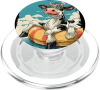 Incredibile costume da mucca per gli amanti dell'anello della piscina PopSockets PopGrip per MagSafe