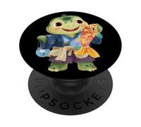 Incredibile costume da tartaruga per l'estate giapponese PopSockets PopGrip Adesivo