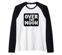 Incredibile Costume di Dichiarazione sopra la Luna Maglia con Maniche Raglan