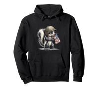 Incredibile Costume Patriottico Skunk per Gli Amanti dei Soldati Felpa con Cappuccio