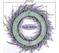 Incredibile dettaglio su questa decorazione ghirlanda fiori lavanda simulazione