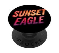 Incredibile discorso dell'aquila al tramonto PopSockets PopGrip Adesivo