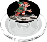 Incredibile Elfo di Natale su DJ Booth Look PopSockets PopGrip per MagSafe
