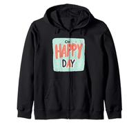 Incredibile Emblema Oh Happy Day per Un Bel Look Felpa con Cappuccio