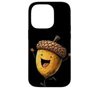 Incredibile Happy Acorn Cartoon Look per Oak Tree e Fall Fans Custodia per iPhone 14 Pro