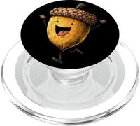 Incredibile Happy Acorn Cartoon Look per Oak Tree e Fall Fans PopSockets PopGrip per MagSafe