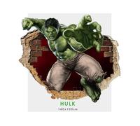 Incredibile Hulk 2019 - Adesivi murali parete 3D wall sticker cameretta bimbi