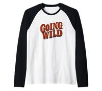 Incredibile Logo Going Wild Maglia con Maniche Raglan