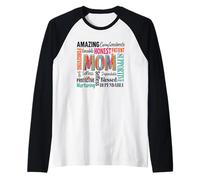 Incredibile Onesto Paziente Mamma Sostegno Nurturing Maglia con Maniche Raglan