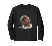 Incredibile Orso per Gli Amanti della Natura patriottica e degli Stati Uniti Maglia a Manica