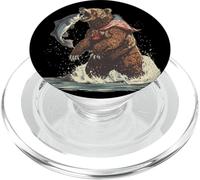 Incredibile orso per gli amanti della natura patriottica e degli Stati Uniti PopSockets PopGrip per MagSafe