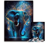 Incredibile puzzle a forma di elefante da 1000 pezzi per adulti, fai da te, regalo per la casa, gioco rompicapo, 50x75cm/19,68x29,52 pollici