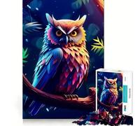 Incredibile puzzle a forma di gufo da 1000 pezzi,divertente per allenare la mente,con pezzi che si incastrano perfettamente e con precisione,un hobby affascinante per i momenti di svago (50x75cm)