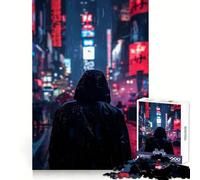 Incredibile puzzle Cyberpunk Nights da 1000 pezzi per adolescenti, abilità analitiche, fuga serena, assemblaggio preciso, regalo per le vacanze (38x52cm)