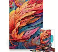 Incredibile puzzle da 1000 pezzi con piume per adulti Allenamento mentale,gioco,incastro perfetto,nessun pezzo si stacca alleviare lo stress (38x26cm)