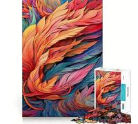 Incredibile puzzle di piume da 1000 pezzi per adulti,gioco di potenziamento mentale,taglio laser per un incastro perfetto,divertimento in famiglia,attività serale (38x52cm)