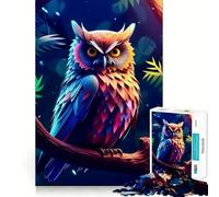 Incredibile puzzle per adulti a forma di gufo,1000 pezzi,gioco di potenziamento cognitivo,design a incastro perfetto,regalo di compleanno,rompicapo (38x52cm)