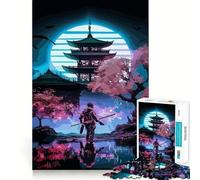 Incredibile puzzle Samurai Giappone 1000 pezzi Gioco di abilità mentale Qualità premium Taglio laser Esercizio mentale per momenti di tranquillità a casa (38x52cm)