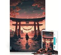 Incredibile puzzle Torii Gate Giappone da 1000 pezzi,gioco di abilità mentale,taglio di alta precisione,hobby affascinante per i momenti di svago (38x26cm)