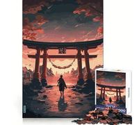 Incredibile puzzle Torii Gate Giappone da 1000 pezzi per adulti, regalo per stimolare l'intelletto, divertimento e relax, con bordi precisi, un regalo memorabile (38x26cm)