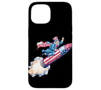 Incredibile razzo Sam con fuochi d'artificio per gli amanti dello spazio degli Stati Custodia per iPhone 15