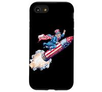 Incredibile razzo Sam con fuochi d'artificio per gli amanti dello spazio degli Stati Custodia per iPhone SE (2020) / 7/8