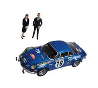 Incredibile Replica Giocattolo Di Un Modello Di Auto Da Corsa In Lega Pressofusa IXO 1 43 Per ALPINE RENAULT #18 1973 Con Figurina Giocattoli Metal Vehicles non RC