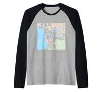 Incredibile Souvenir Artistico di Marsiglia della Città Francese Maglia con Maniche Raglan