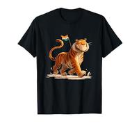 Incredibile Tigre per i Colori Indiani e Gli Amanti dei Gatti Maglietta