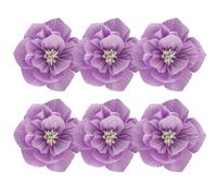 Incredibile varietà sei pezzi set fiori di carta artigianali per decorazione ev