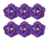 Incredibile varietà sei pezzi set fiori di carta artigianali per decorazione ev