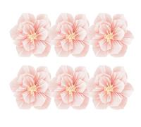 Incredibile varietà sei pezzi set fiori di carta artigianali per decorazione ev