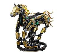 Increfunhome Set di mattoncini meccanici T-Rex, 1268 pezzi, con testa e coda mobili, effetto luci, età 14+ (T-Rex)