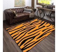 Increspature Della Pelle Della Tigre Animale Tappeto Stampato In 3D Decorazioni Per La Casa Morbida Flanella Tappeto Da Letto Per Bambini Gioca Un Tappeto Gattonare Per 60 X 90 Cm / 23.6" X 35-1D8G3R