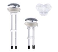 INCREWAY 1 set di pulsanti per serbatoio dell'acqua da 48 mm, regolabile a doppio scarico, compatibile con TOTO Kohler American Standard Water Ridge Twfords Geberit