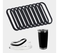 INCREWAY 10 anelli di tenuta di ricambio in silicone da 340 g, guarnizioni universali a prova di perdite, anello di tenuta per coperchi di tazze isolate e tazze da viaggio, senza BPA