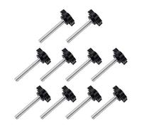 INCREWAY 10-Pack M6x30mm Vite a testa zigrinata, pomello zigrinato in plastica con pomello a testa zigrinata