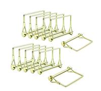 INCREWAY 10 perni di bloccaggio per albero da 6 mm, perno di bloccaggio quadrato ad anello Pto Pin di sicurezza per rimorchi, agricoltori, prati, giardino