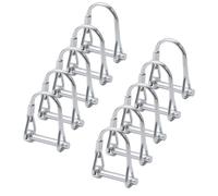 INCREWAY 10 perni di bloccaggio per filo, perno di bloccaggio per albero in acciaio al carbonio, perno di bloccaggio ad anello rotondo per prati agricoli (M5 x 30)