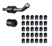 INCREWAY 100 fermi a gancio per pannello forato, in PVC, con design antiscivolo, per espositori, negozi, magazzini, controllo inventario (5 mm, nero)