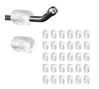 INCREWAY 100 fermi a gancio per pannello forato, in PVC, con design antiscivolo, per espositori, negozi, magazzini, controllo inventario (5 mm, trasparente)