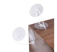 INCREWAY 10PCS Transparent Round Furniture Anchors No Drill Furniture Straps, Self-Adhesive Secure Furniture Prevent Falling for Baby Proofing