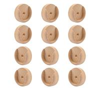 INCREWAY 12 prese in legno per aste dell'armadio, supporto per asta dell'armadio, staffa per armadio, corridoio, bagno, tenda negozio di abbigliamento