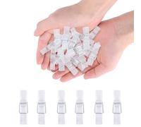 INCREWAY 150 clip per arazzi da parete, clip di montaggio autoadesive, ganci da parete in plastica per appendere foto, poster, luci a corda, decorazioni leggere e display artistici (trasparenti)