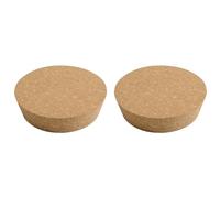 INCREWAY 2 tappi in sughero affusolati di ricambio per bottiglie di vino, barattoli di vetro, 120 x 105 x 30 mm