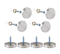 INCREWAY 20-Pack Specchio Viti, 25mm specchio in acciaio inox Nails con tappi decorativi Covers