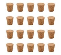 INCREWAY 20 tappi conici in sughero conici in legno, tappi di ricambio per bottiglie di vino, barattoli di vetro, 35 x 26 x 35 mm