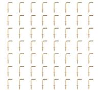 INCREWAY 200 ganci a vite, a forma di L, ganci a spalla per comò e tazze, autofilettanti, per interni ed esterni (dorato)